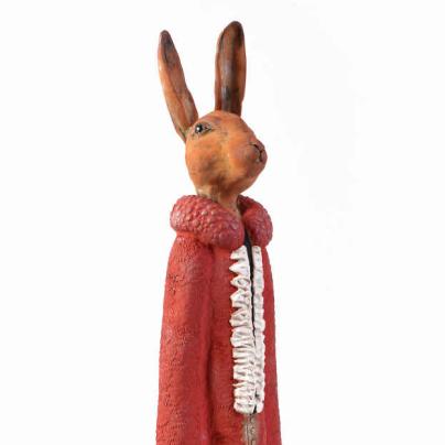 Lapin rouge à jabot
