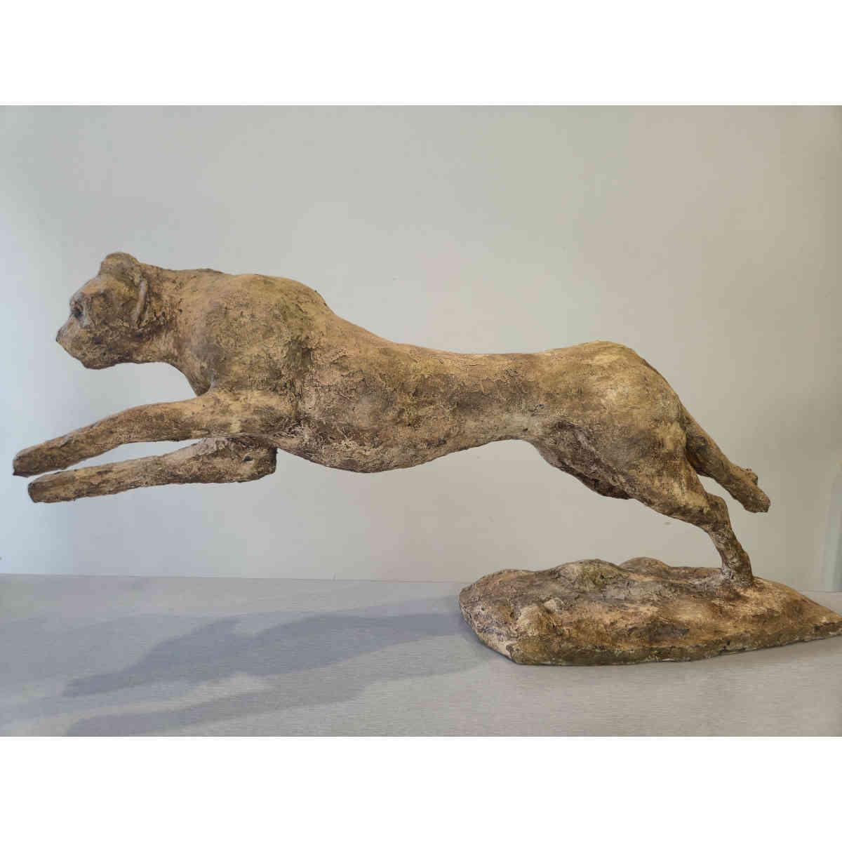 Le guépard sur sa proie